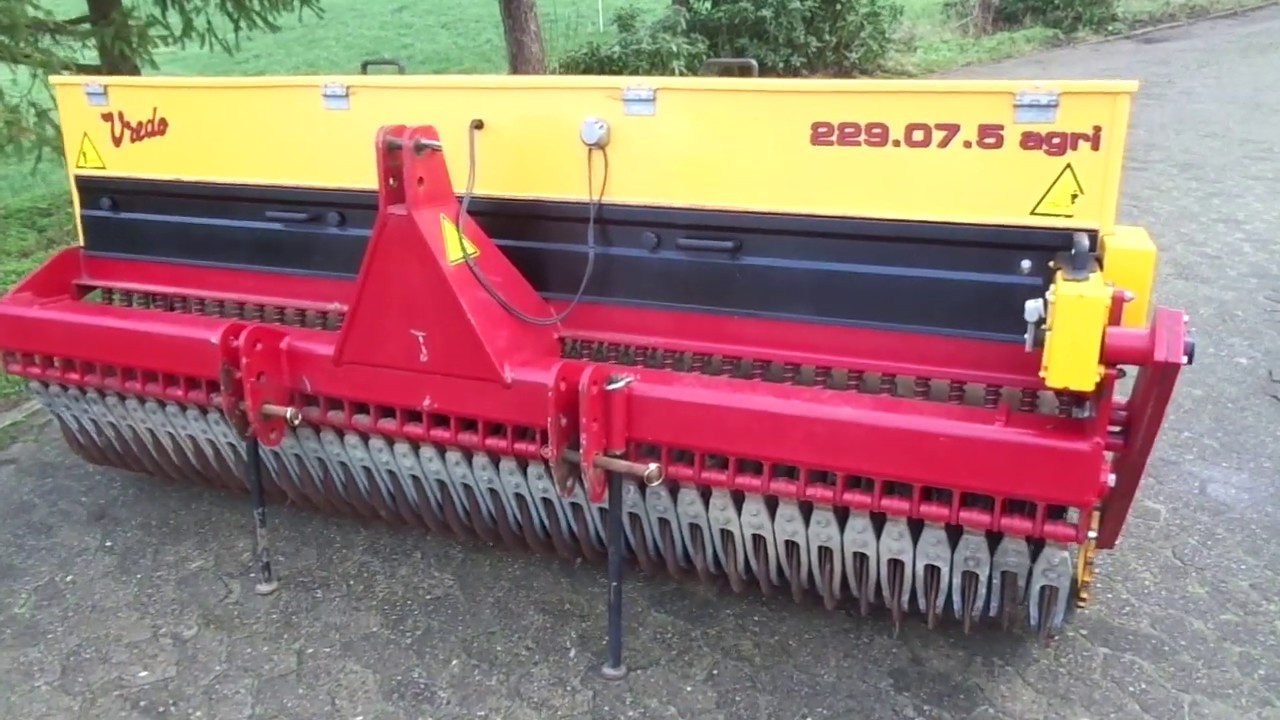 Vredo 229.07,5 Agri Vredo Gr&uuml;nlandschlitzdrille 2,9m Arbeitsbreite 7,5cm Reihenabstand