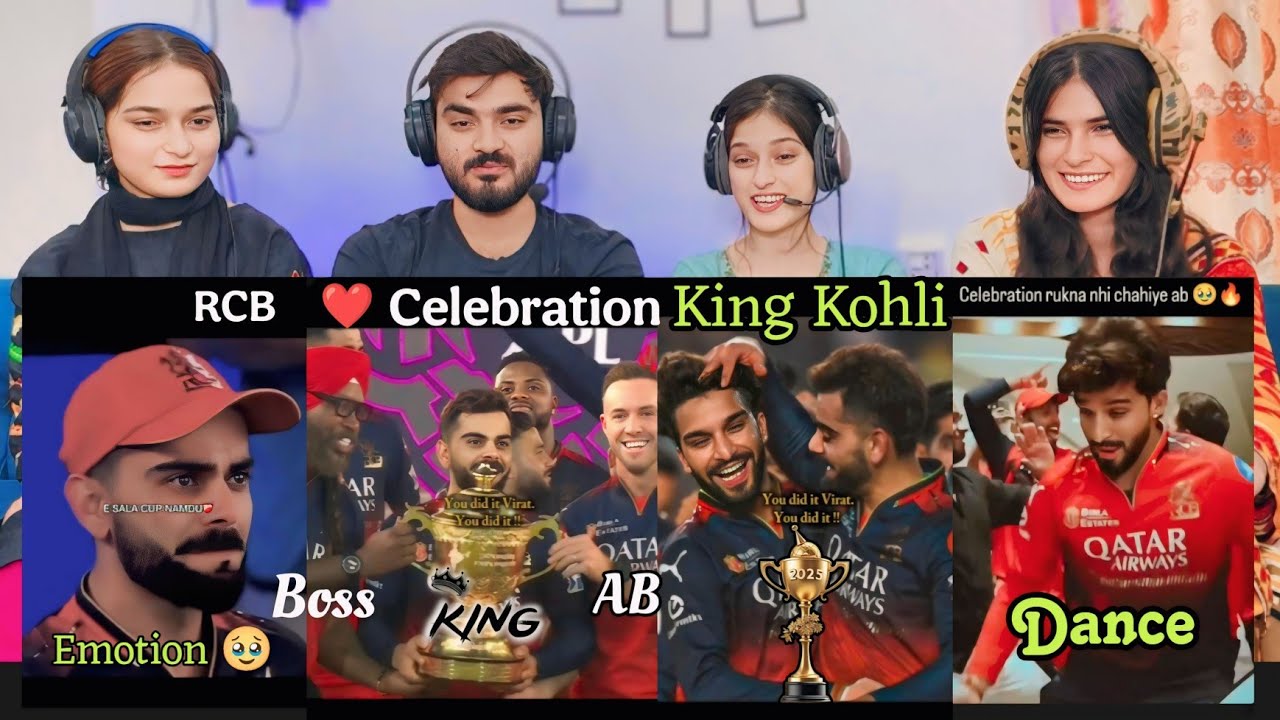 RCB Winning Moments Celebration Edits Reaction | King Kohli 👑 🥹
