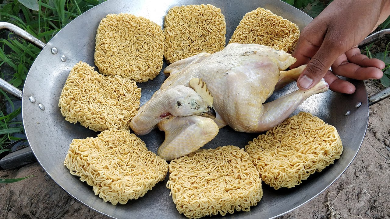 Chicken Noodle Recipe / Yellow Noodle Cooking with Chicken