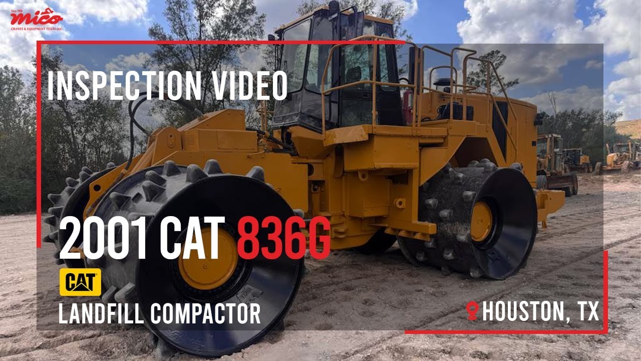 Monster CAT 836G Landfill Compactor – Big Power, Big Machine! Full Operations, Available for Sale