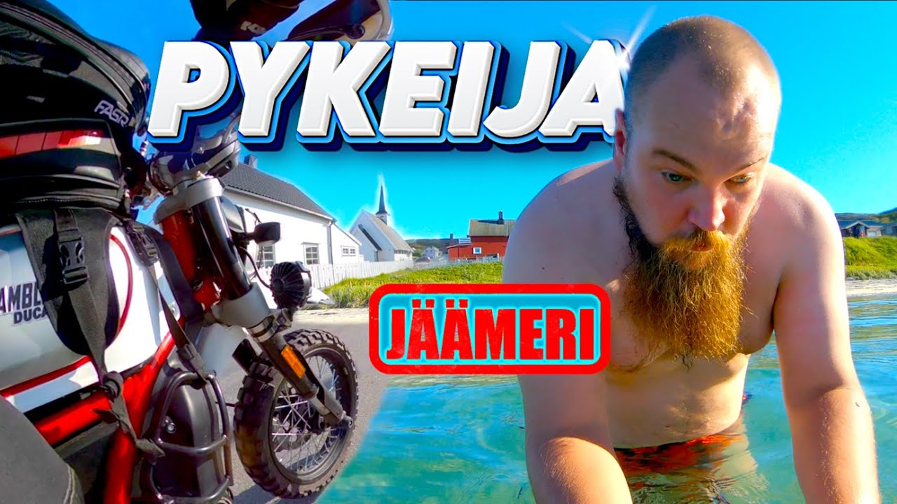 Moottoripyörällä Pohjois-Norjaan: Pykeija ja Jäämeren Sauna. 2-päällä Ducati Desert Sled :llä