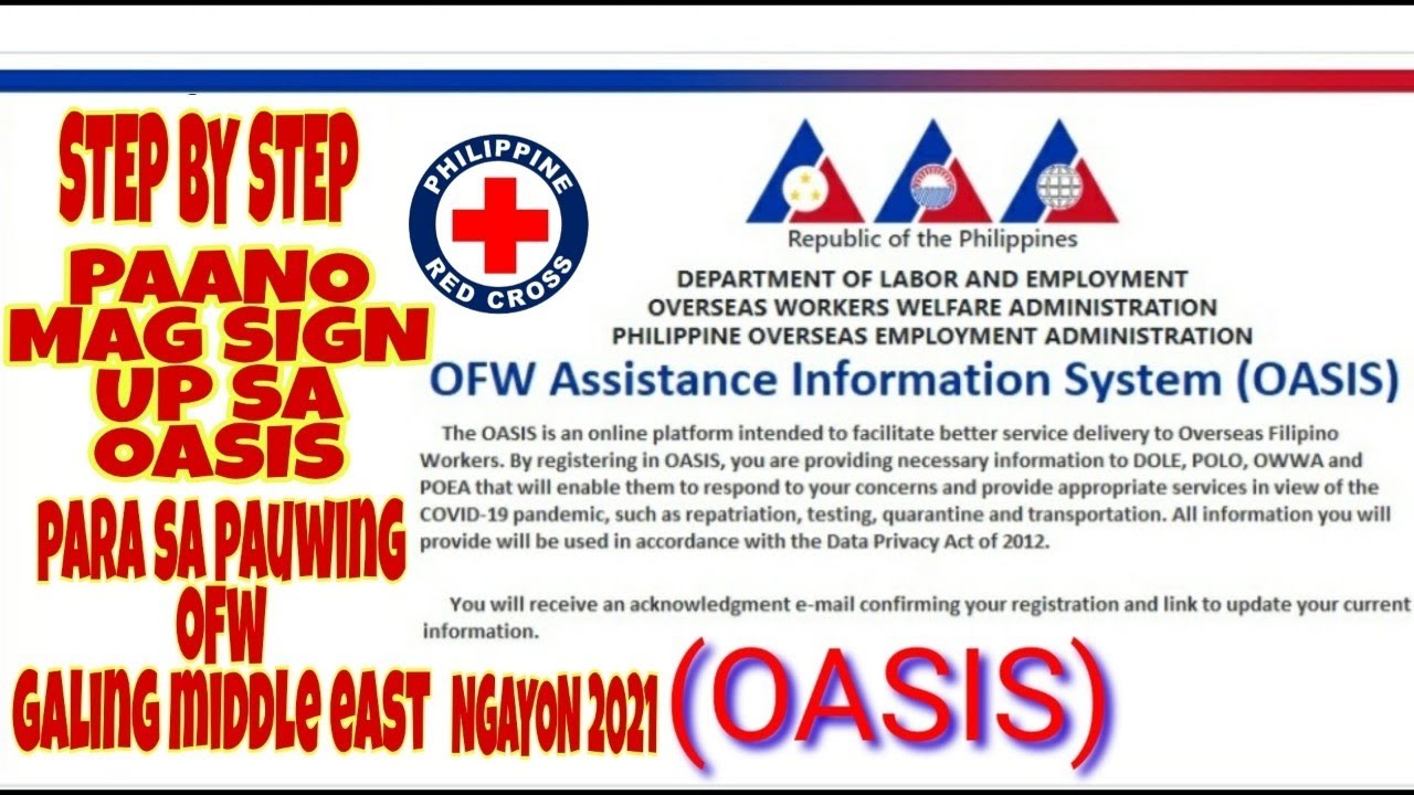 PAANO MAG SIGN UP SA(OASIS)ofw assistance information system/moro travel vlog