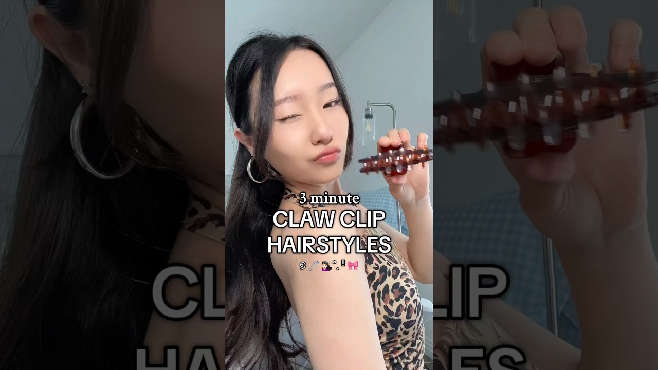 3 MINUTE CLAW CLIP HAIRSTYLES!!!! y&rsquo;all i can&rsquo;t wait to be done with school 😭 #hairstyle #hairtips