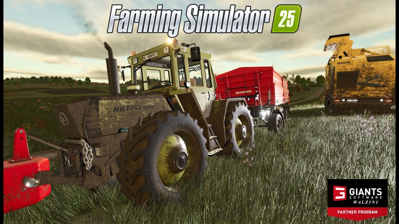 LS25 Feldarbeit Teil 3: Pastinaken-Ernte mit Ropa Tiger 6S & Mb-Trac 1500 | Fendt 1050 