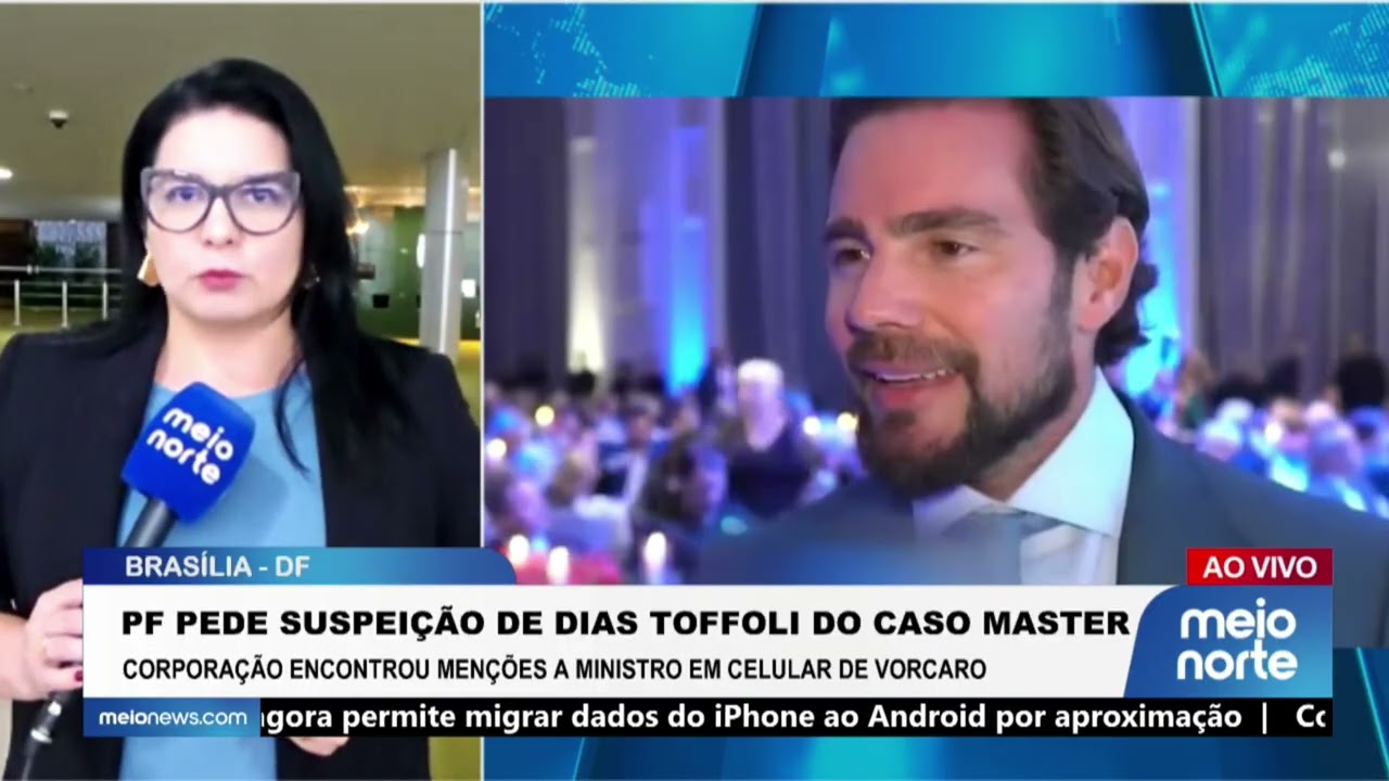 PF pede suspenção de Toffoli do caso Master após encontrar menções a ministro em celular