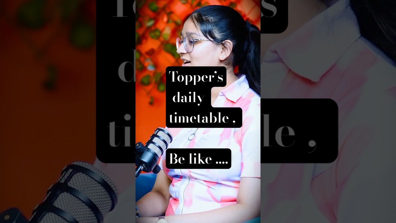 PodTopperRoutine: NEET 2025 |Topper Avika Agarwal&rsquo;s Daily Time Table revealed #TopperRoutine)