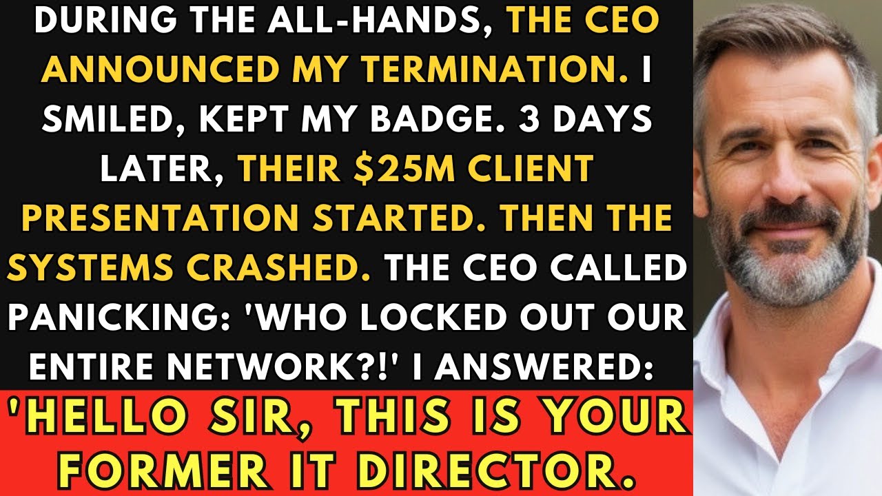 They Fired Me in an All-Hands, So I Locked Out Their Systems During the $25M Demo