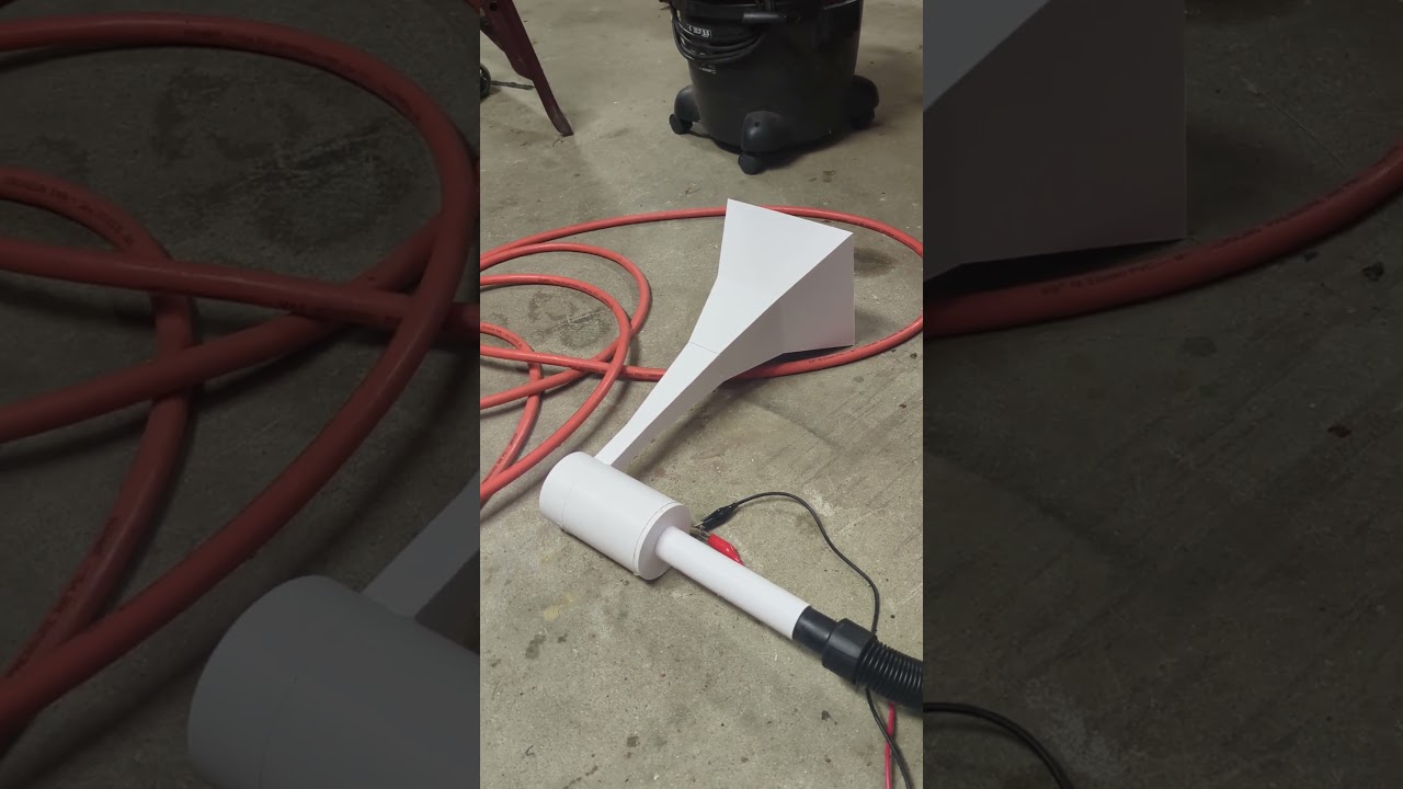 Mini Thunderbolt 1000 Test With Blower #tornadosiren #3dprinting #earrape