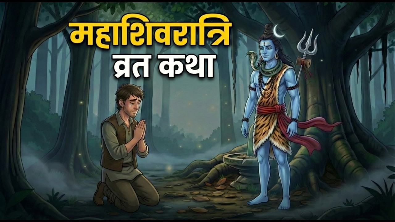 शिवरात्रि की वह रात जिसने एक शिकारी को महादेव का प्रिय बना दिया  #mahadev #animation #katha