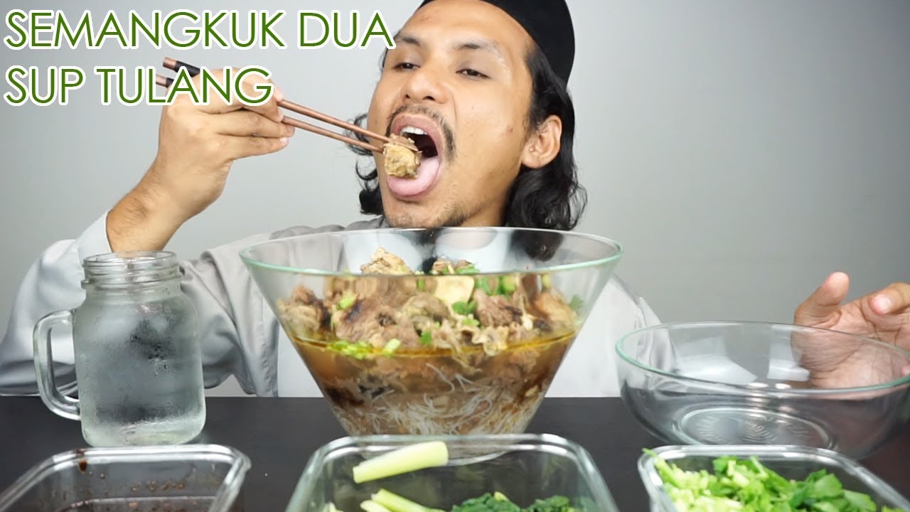 Cukup ke sup tulang semangkuk ni? (mukbang malaysia) SELAMAT HARI RAYA AIDILADHA