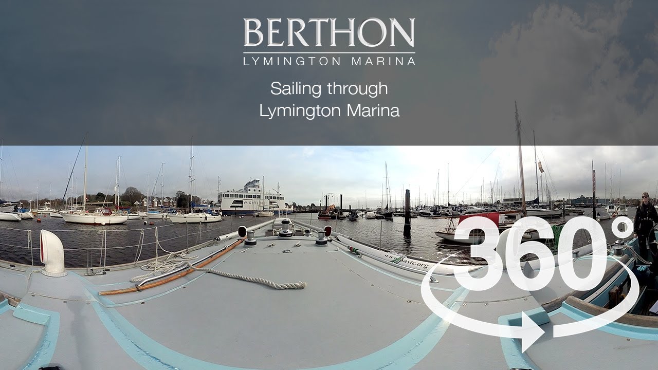 Sailing through Berthon Lymington Marina - 360