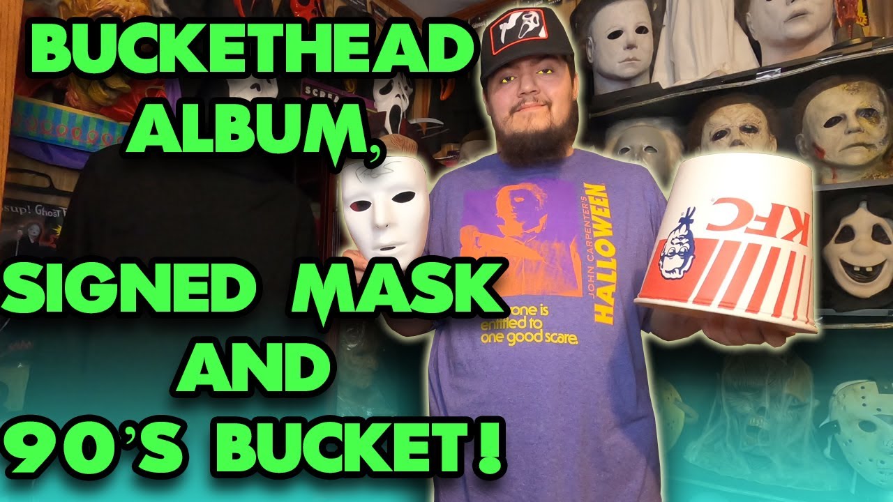 Buckethead signed Mask and Bucket!
