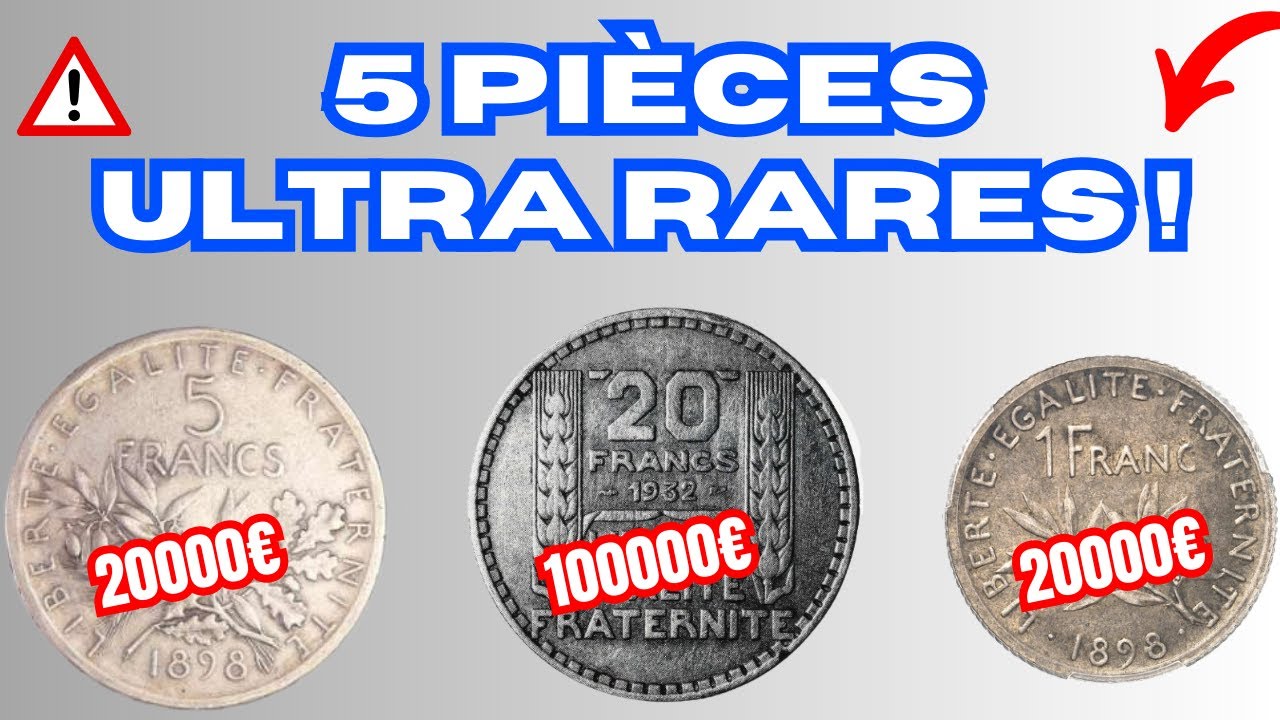 Les 5 Pièces Françaises les Plus Rares et Chères de l'époque moderne!
