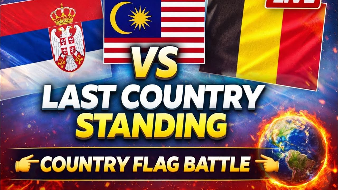 🔥 LIVE Flag Battle 🌍 | Serbia vs Malaysia vs Belgium | Comment Your Country 🇷🇸