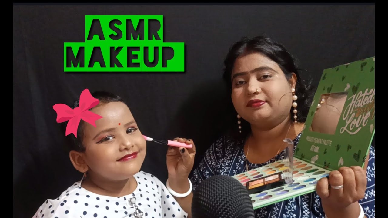 Asmr Baby Girl party stage Makeup 💄💋