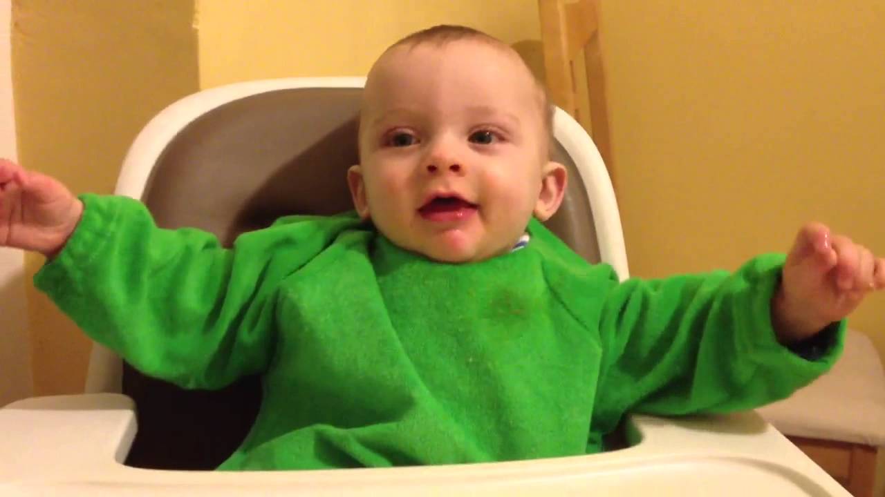 7 month old baby talking - hilarious!