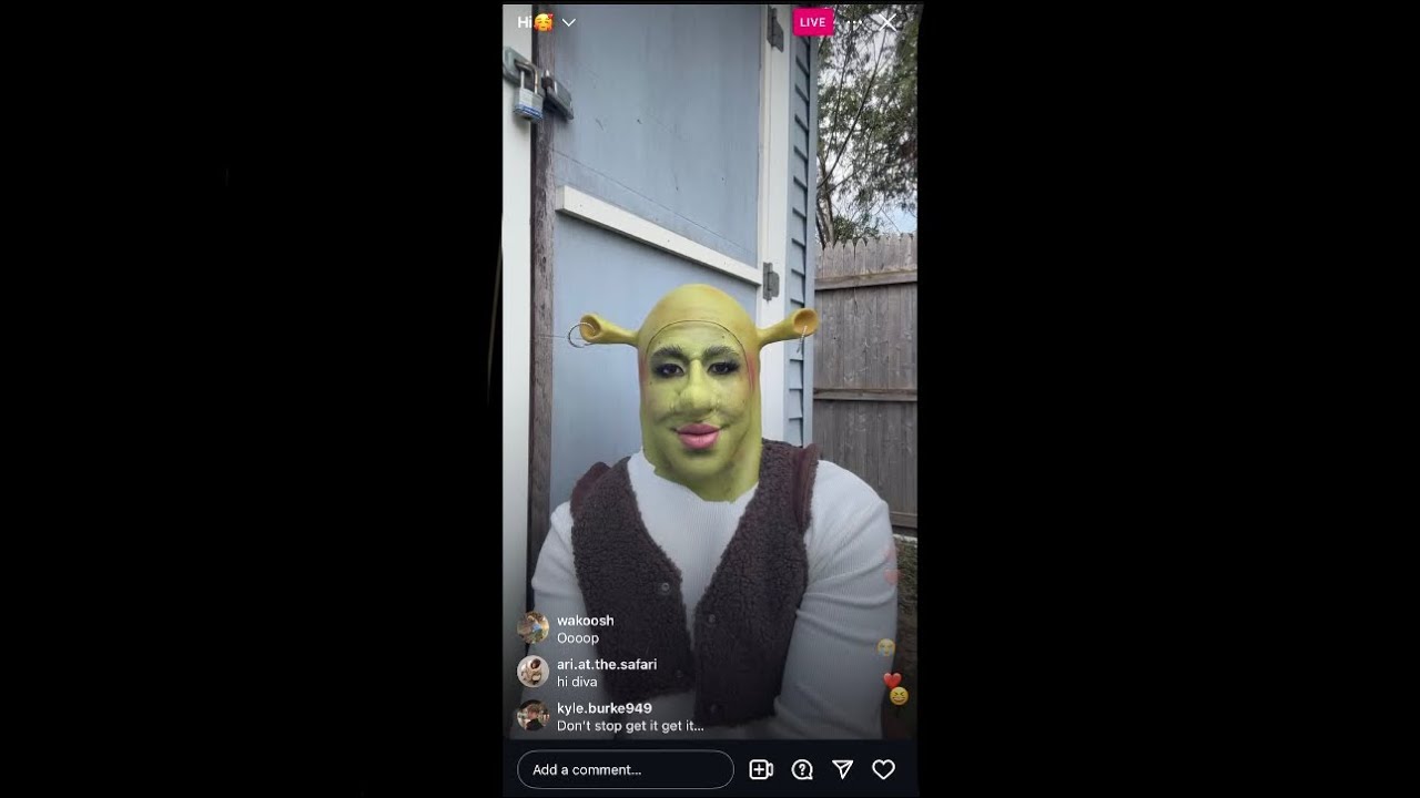 Kori King - Shrek Instagram Live