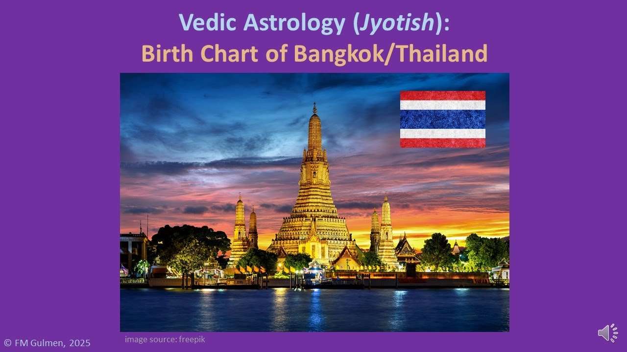 Ancient Birth Chart of Bangkok and Thailand in Vedic Astrology (Jyotish)