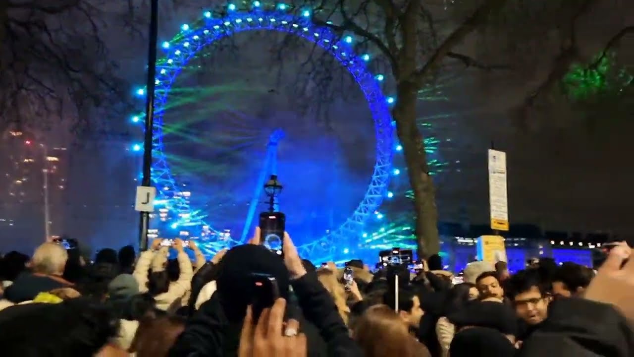 London New Year Fireworks 2024! London Eye!