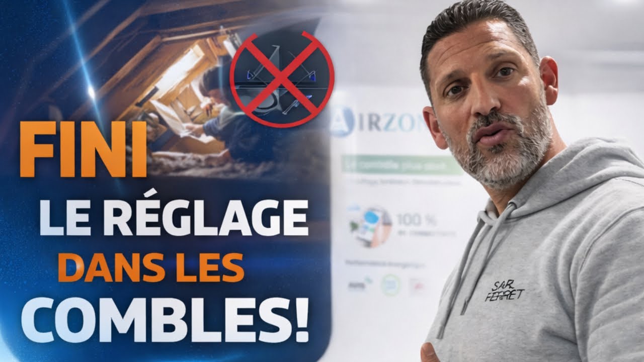 Airzone : appareiller une télécommande sans accéder aux combles   @SARLFERRET 