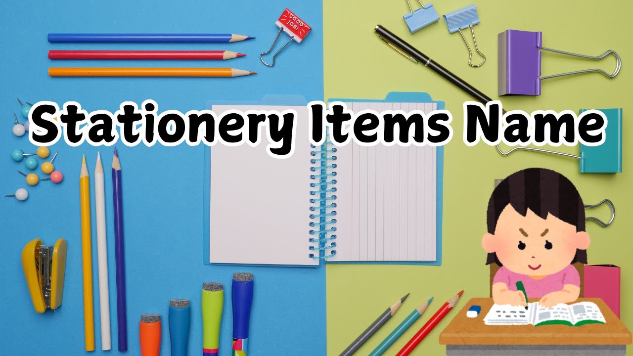Stationery Items | stationery items names in english | stationery for school  office stationery item