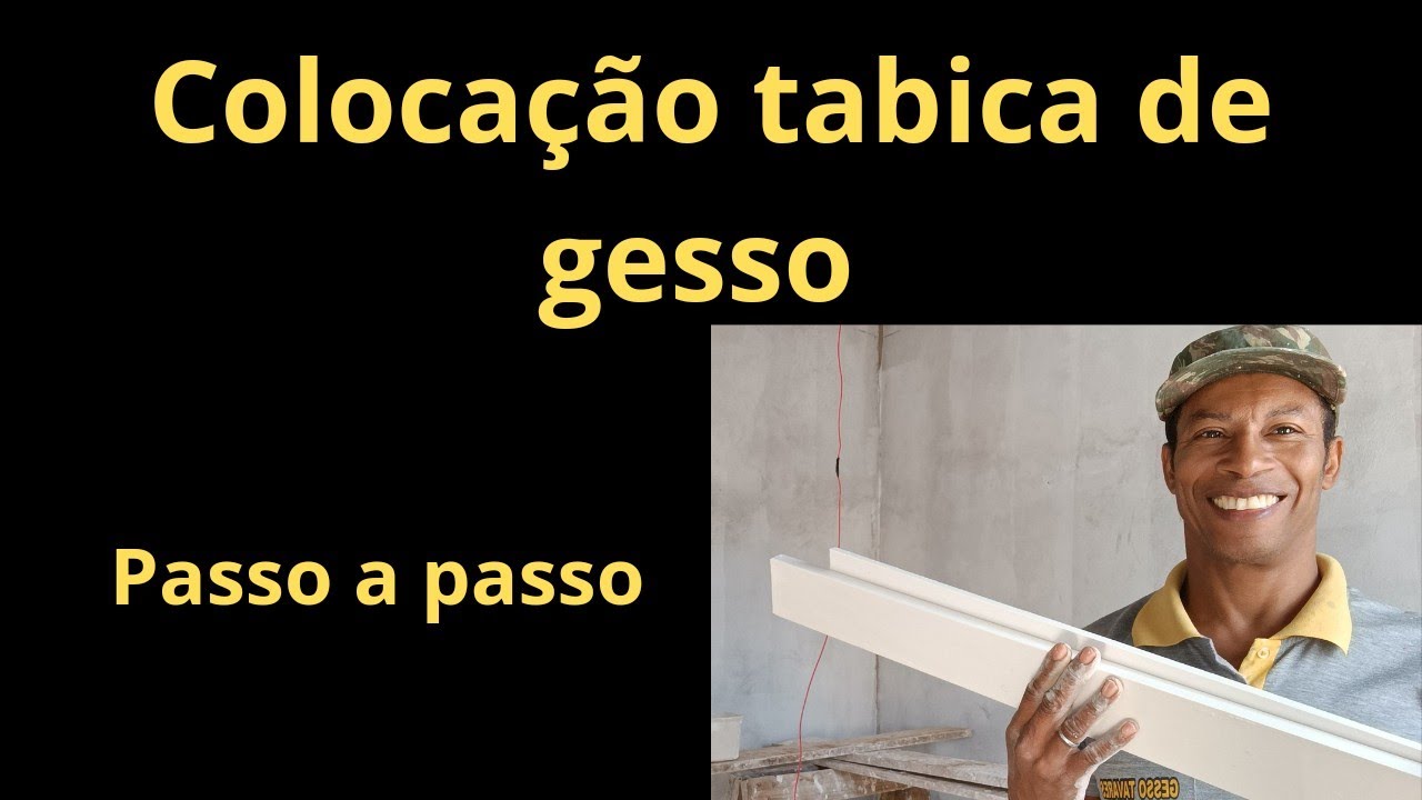 Colocação de tabica de gesso - passo a passo 🪚