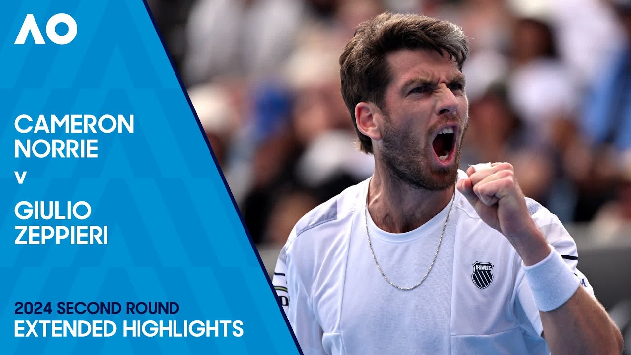 Cameron Norrie v Giulio Zeppieri Extended Highlights | Australian Open 2024 Second Round