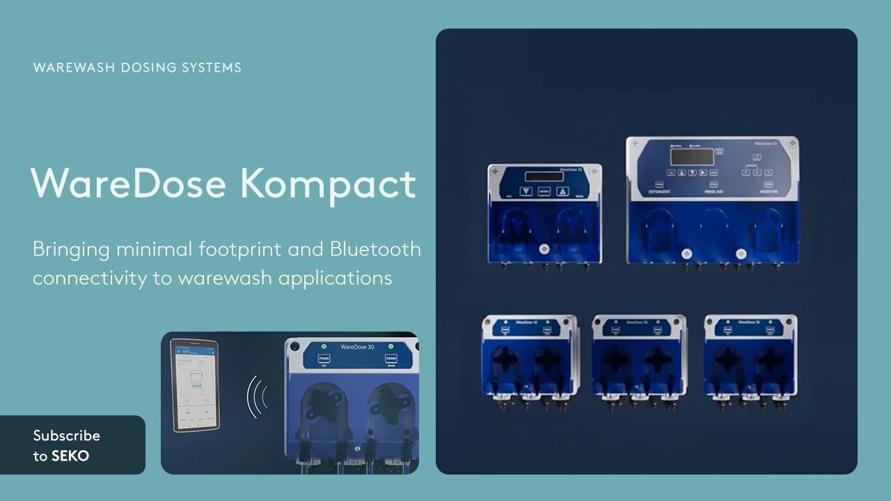 Introducing SEKO's WareDose Kompact warewash dosing range