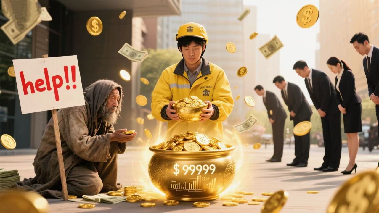 Delivery man gave a beggar $100, but fate rewarded him with power, fortune, and a legendary life!