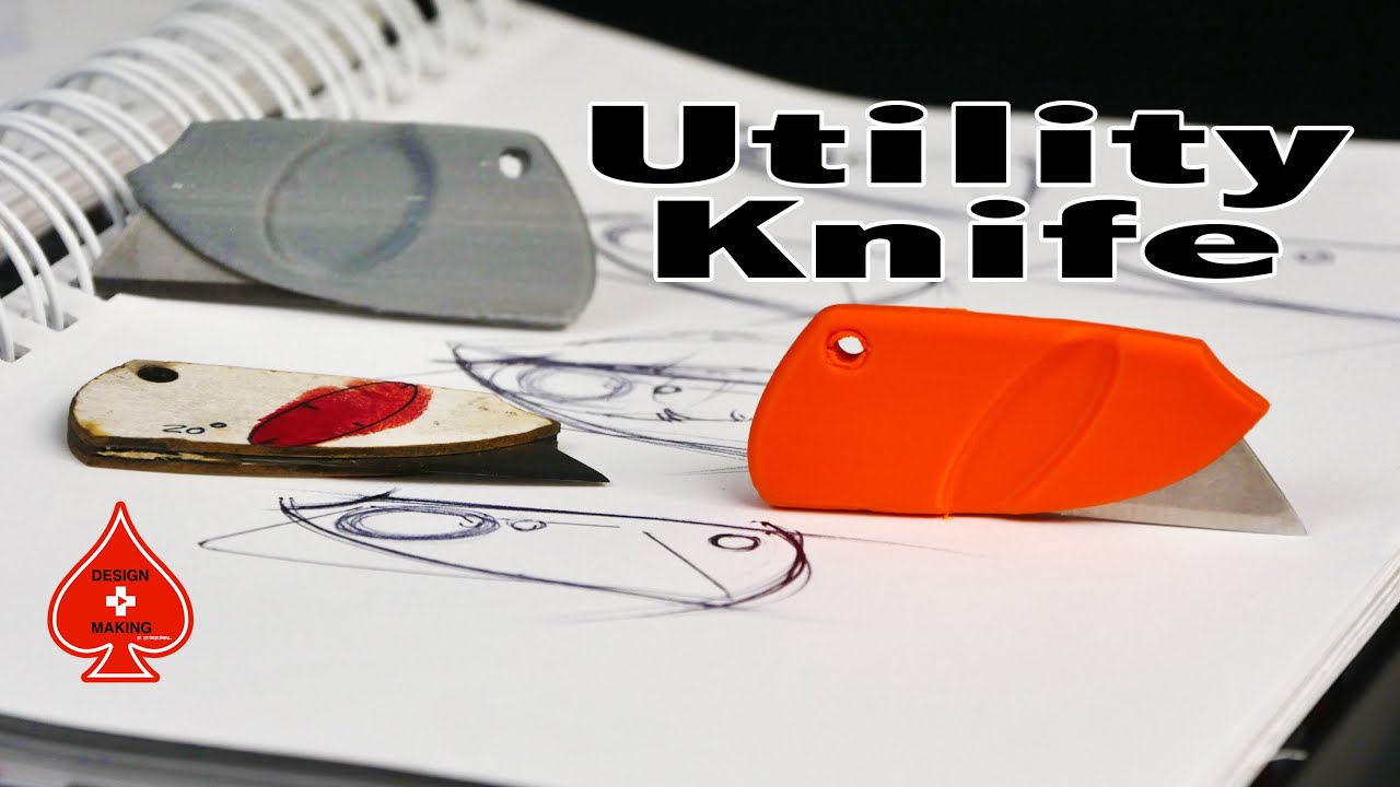 Designing and prototyping a small ergonomic utility knife