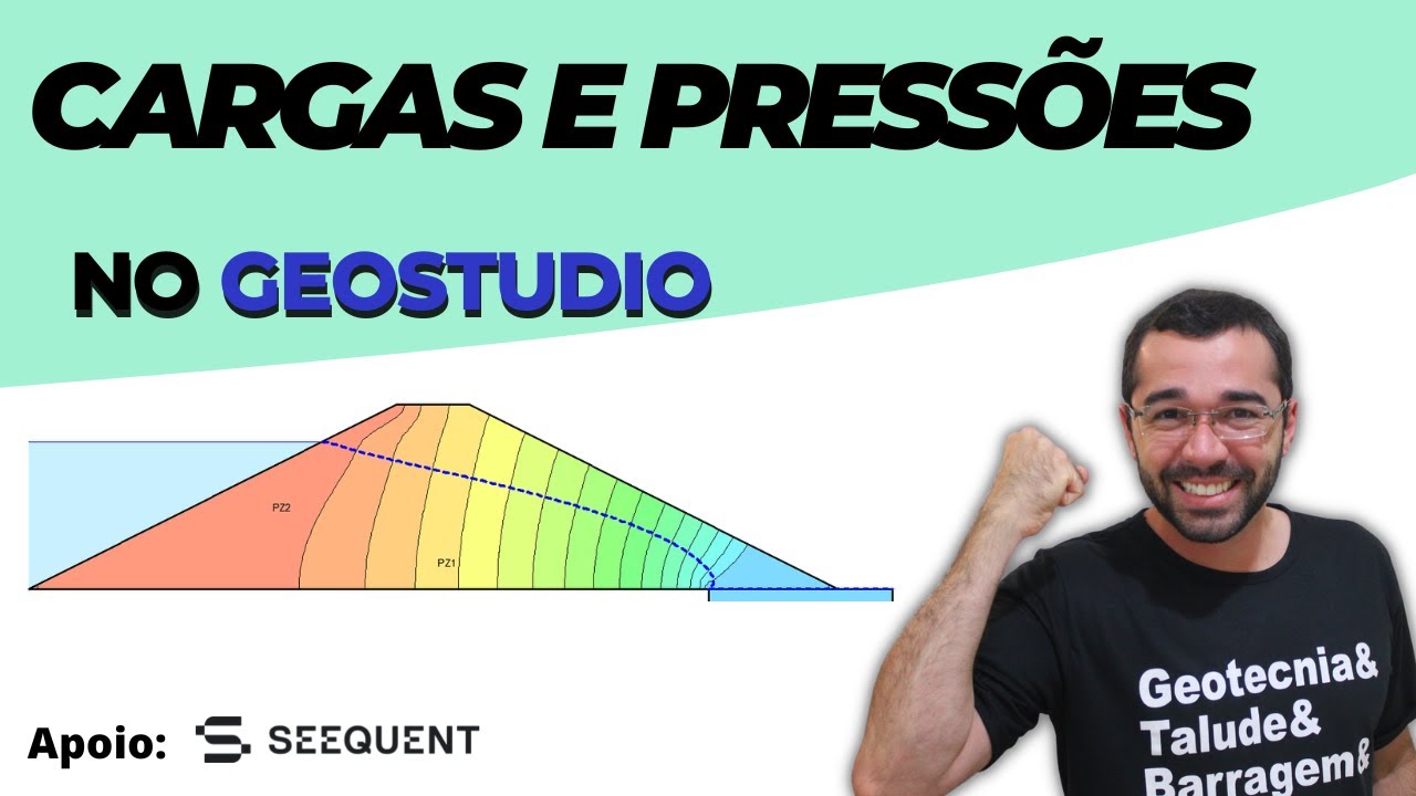 Cargas e pressões em estudos de percolação. Entenda! [Geotecnia: Percolação nos solos]