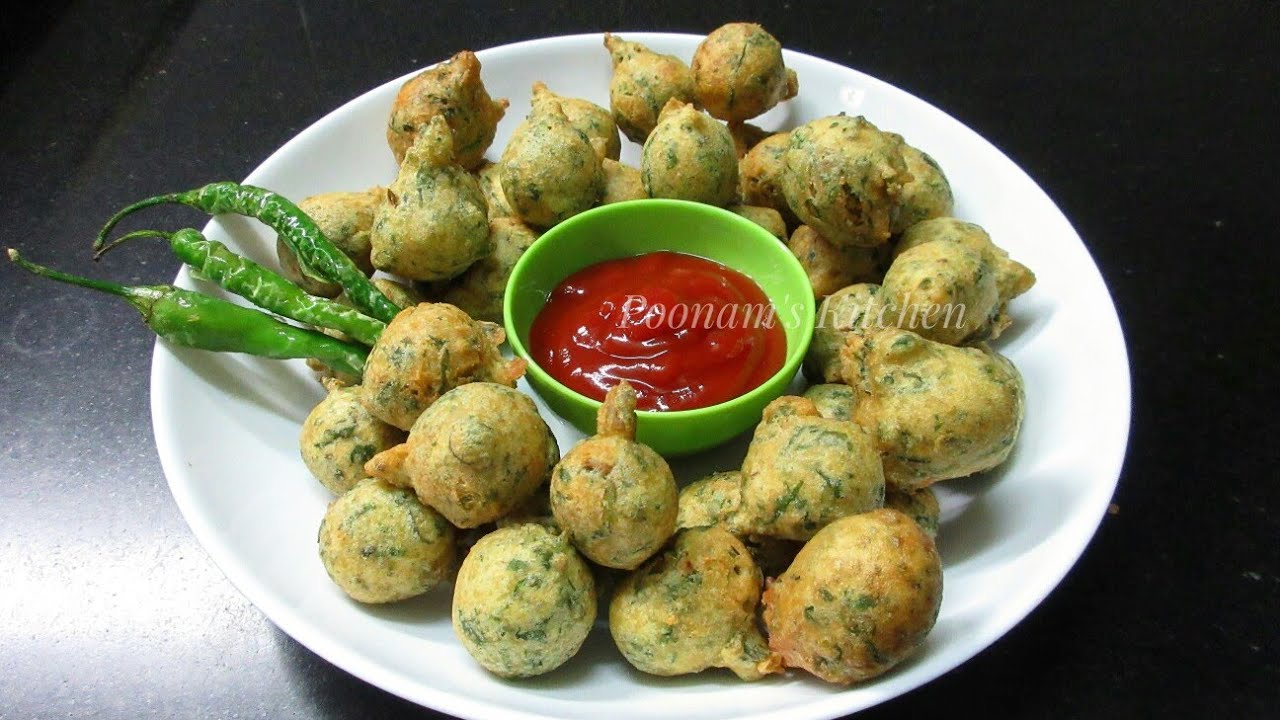 Methi Pakoda recipe - Methi pakora recipe in Hindi - Methi na gota recipe - Gujarati Methi pakode