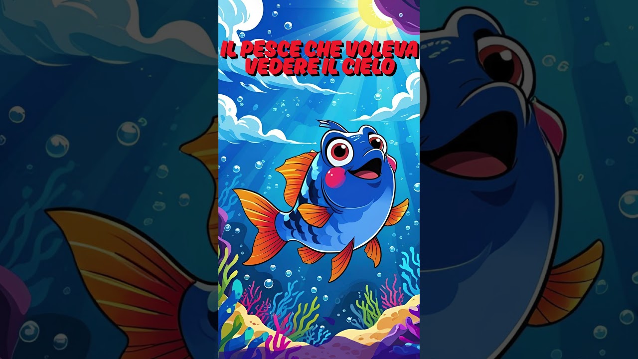 Il Pesce Che Voleva Vedere il Cielo #bambino #fiaba #shortvideo #fiabeitaliane #dormir