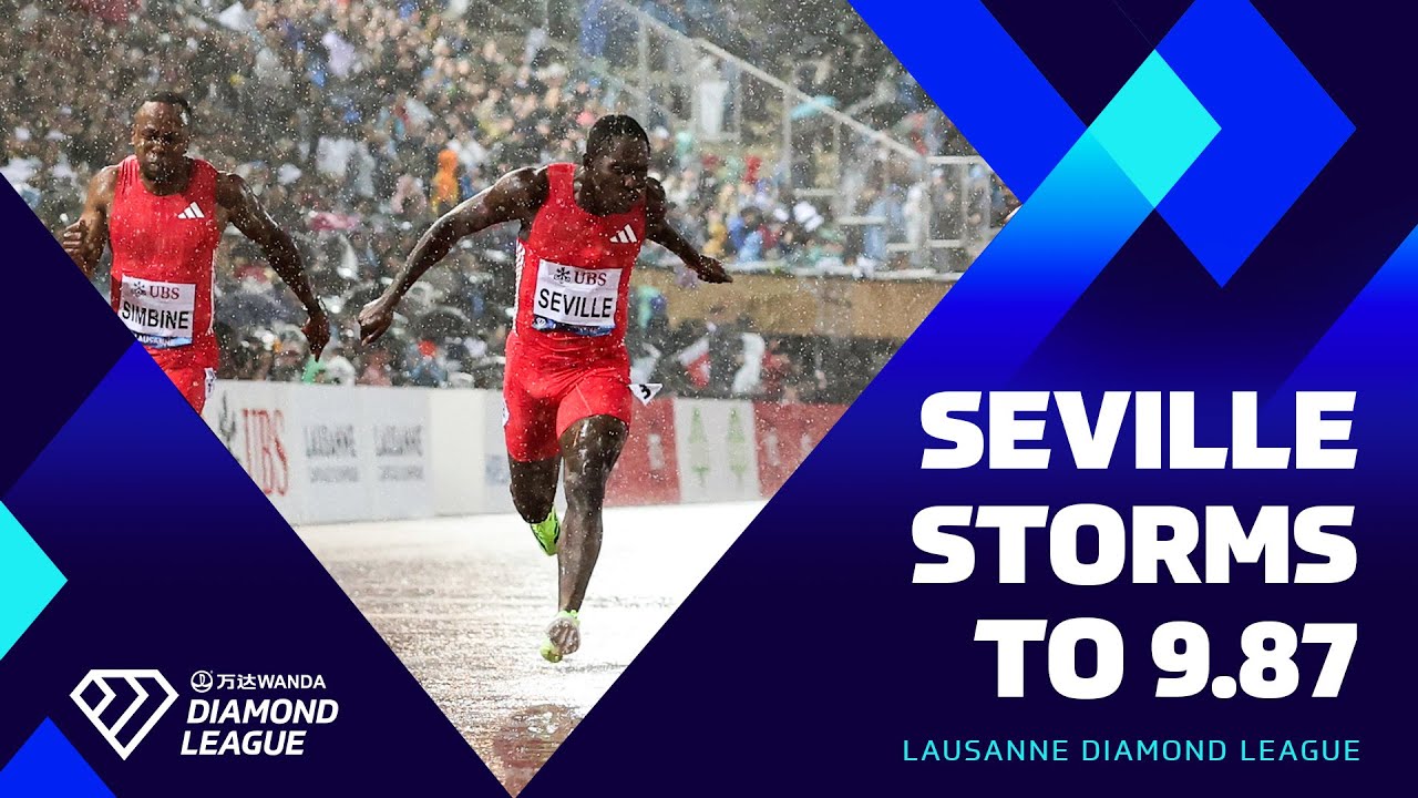 Oblique Seville takes down Olympic champ Noah Lyles in Lausanne | Wanda Diamond League