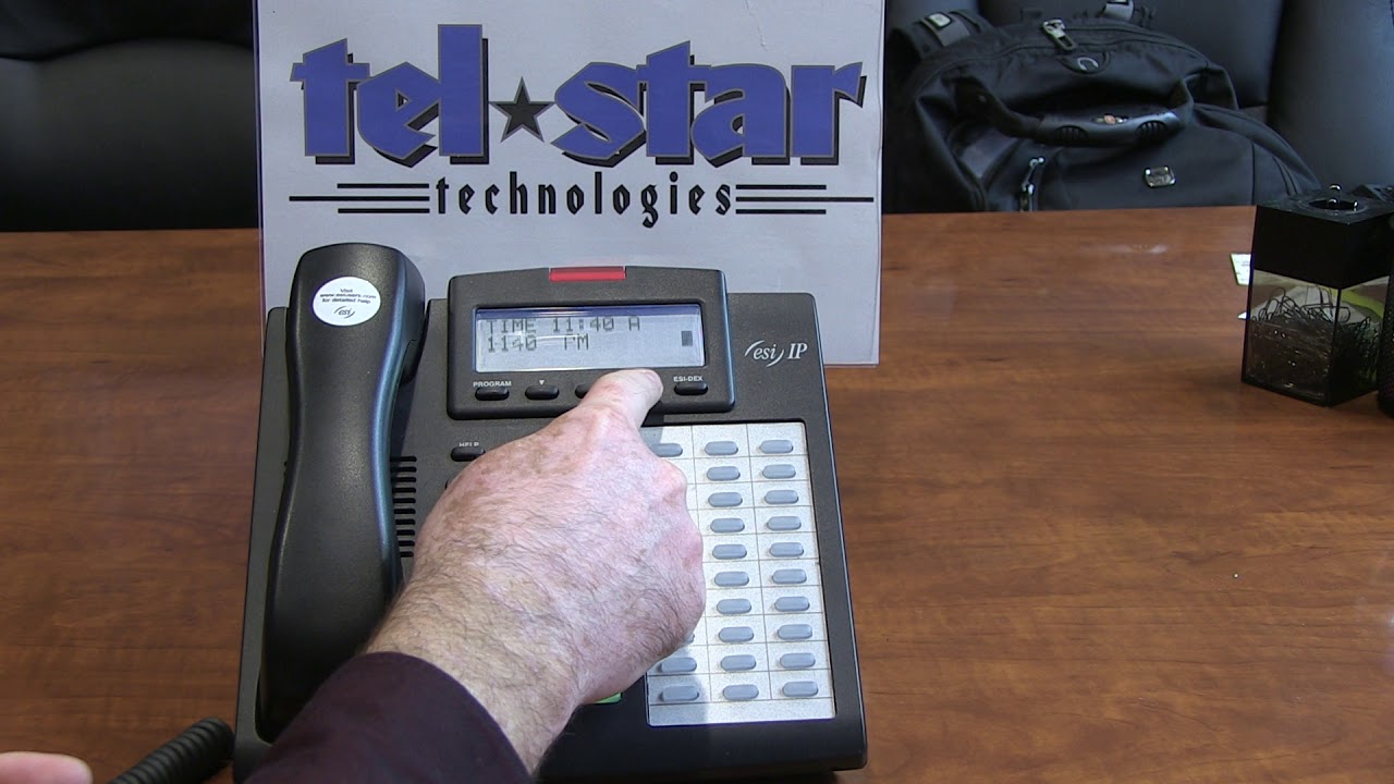 ESI phone system time and date change