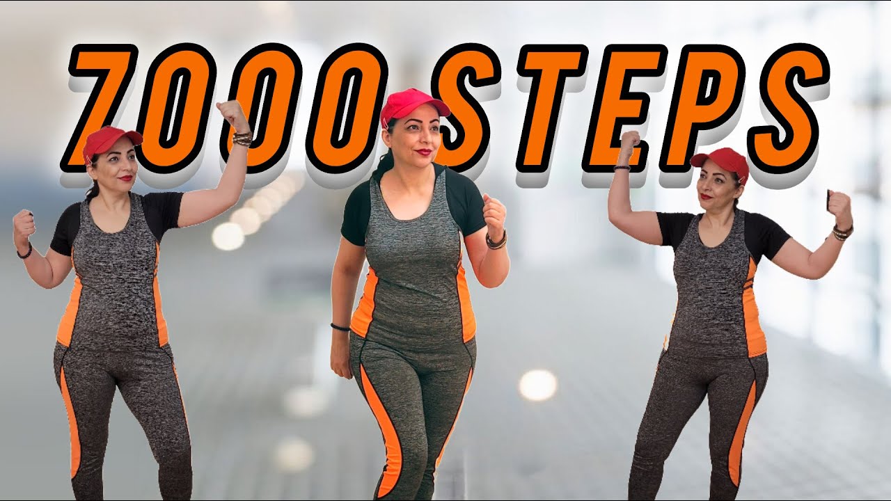 7000 Steps Walking Cardio Workout at Home | Full Body Fat Burn & Daily Step Challenge 🚶‍♀️🚶‍♂️🔥👍🫵