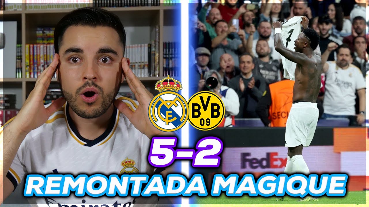 REMONTADA MAGIQUE ! TRIPLÉ VINICIUS JR BALLON D'OR ! Résumé Real Madrid 5-2 Dortmund