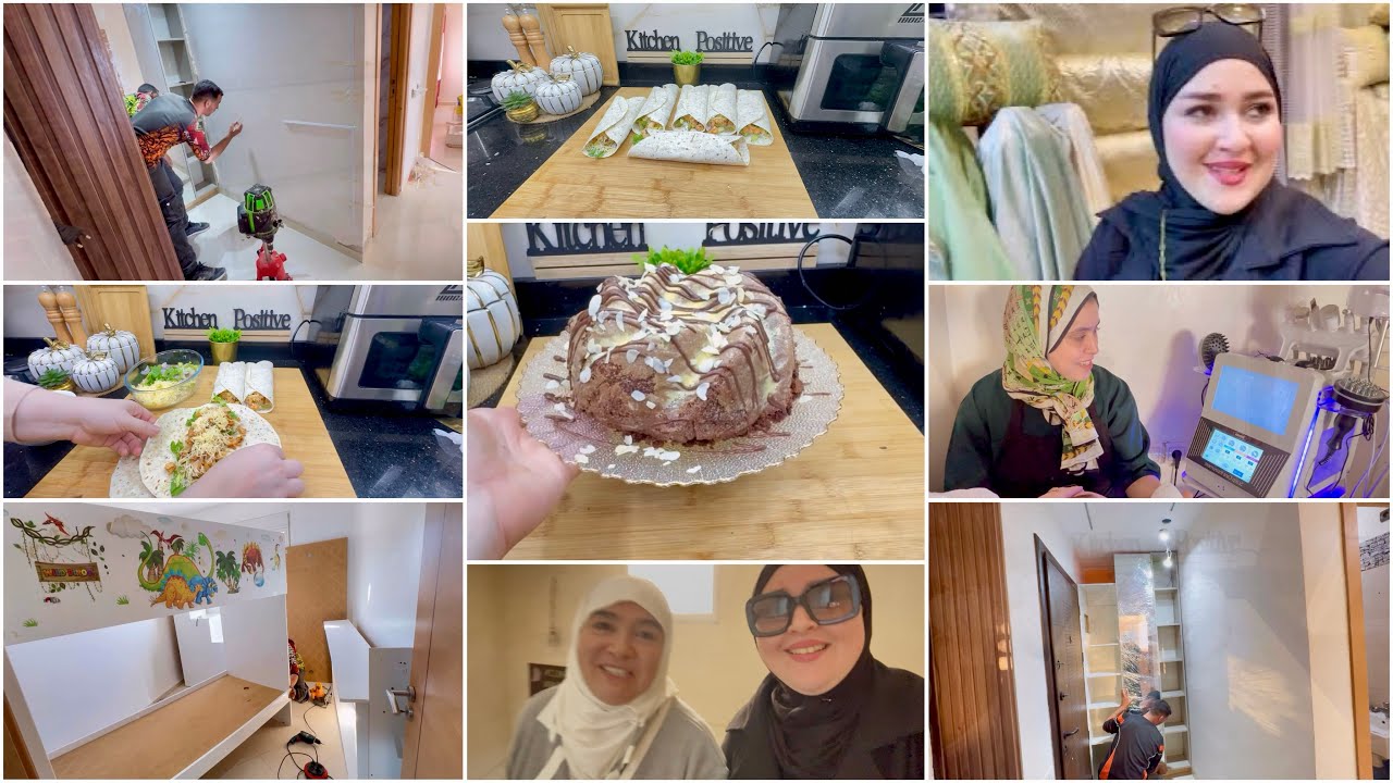 شكل جديد لمدخل ديال الدار🥰اول ضهور لماما تهليت فيها❤️غيرت غرفة وليداتي🫣هادي لكيحماقو عليها وليداتي
