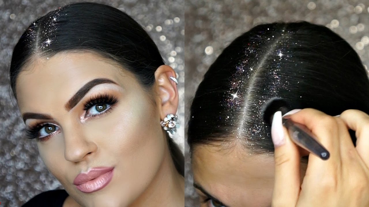 PROM HAIR GLITTER HAIR TUTORIAL