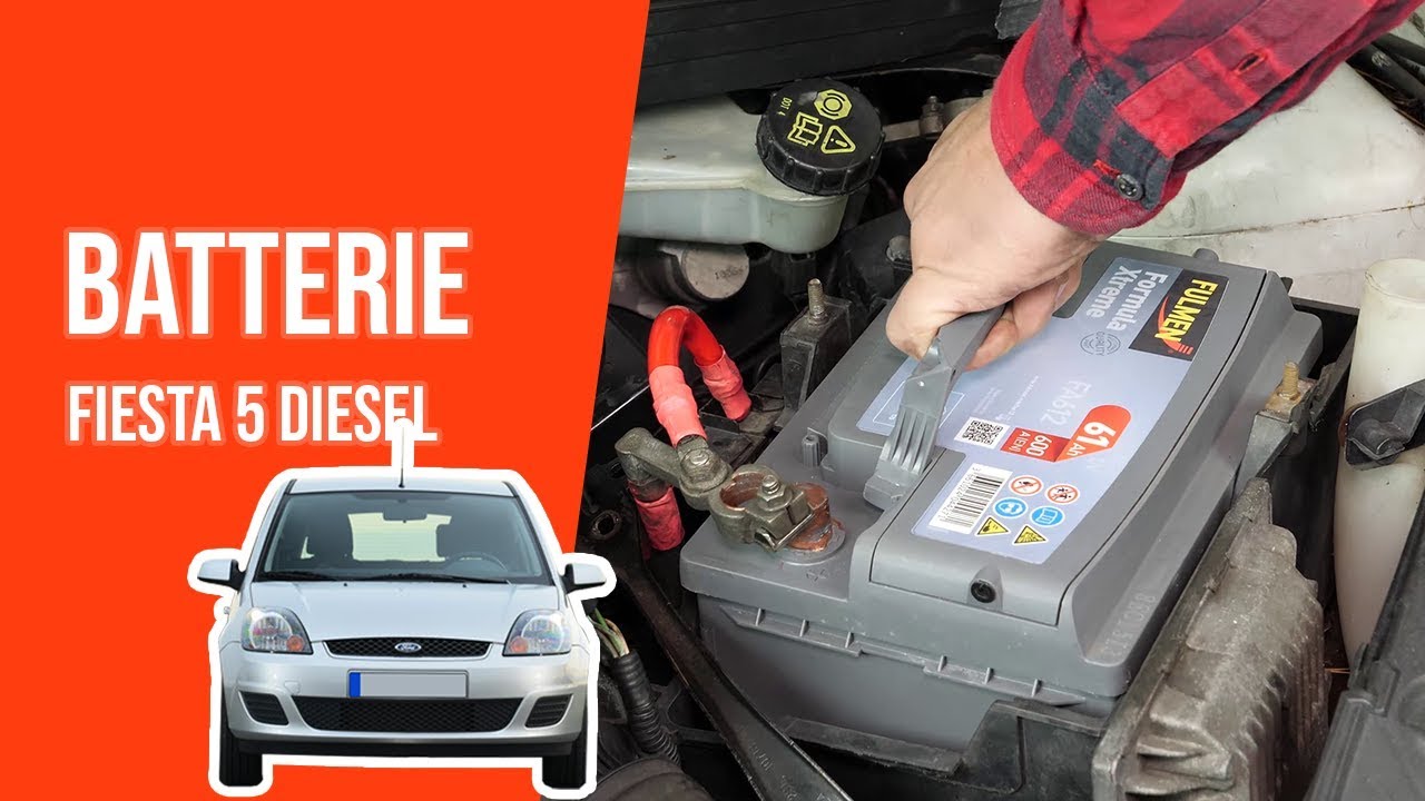 Changer la Batterie FIESTA 5 1.4 TDCI 🔋