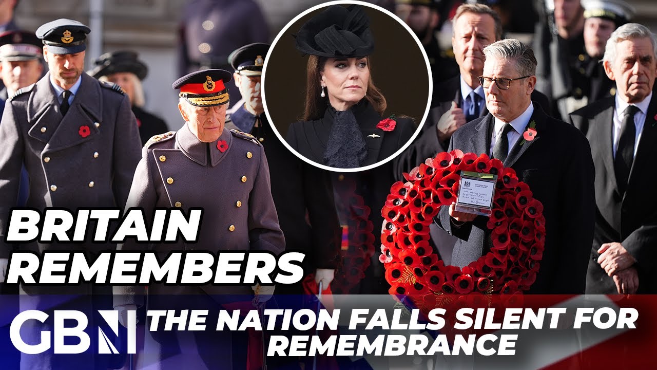 King Charles leads Remembrance service at Cenotaph alongside William and Kate - 'Britain remembers'