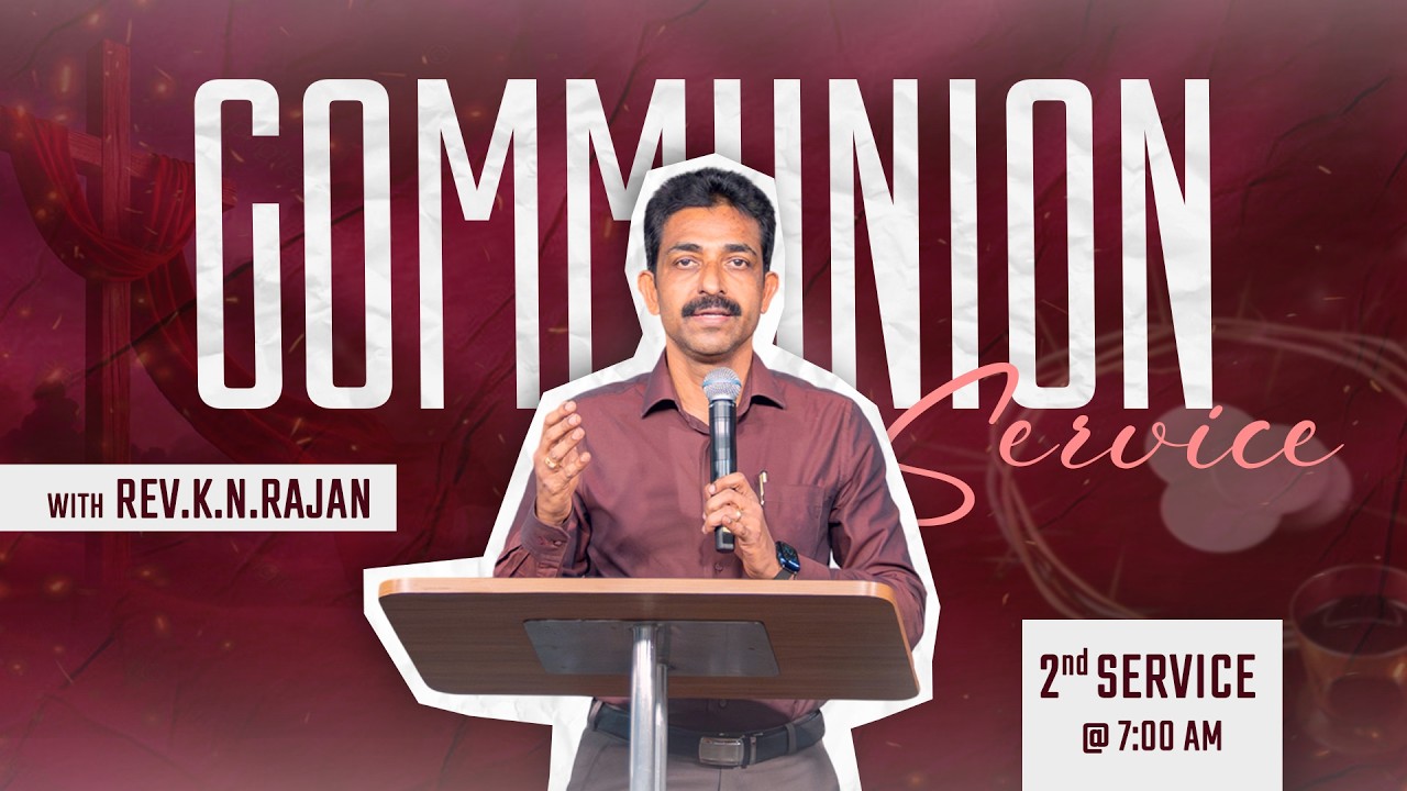 COMMUNION SUNDAY SERVICE - 2 | 08 FEBRUARY 2026 | Rev. KN.RAJAN | JDM CHURCH