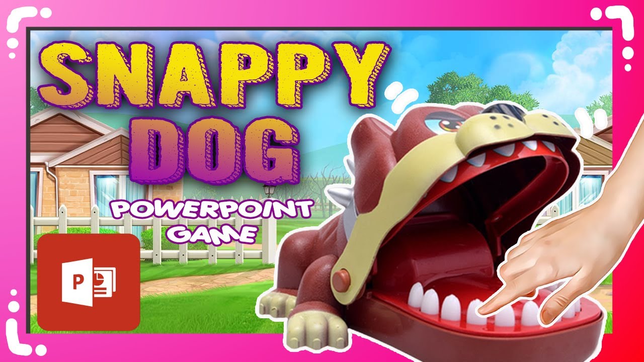Шаблон игры PowerPoint Snappy Dog