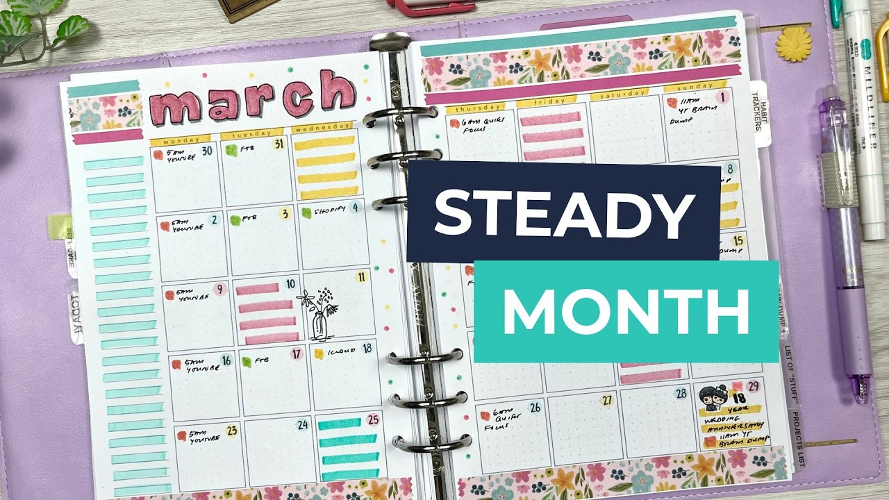 My March Planner Setup | The Exact Pages I’m Using