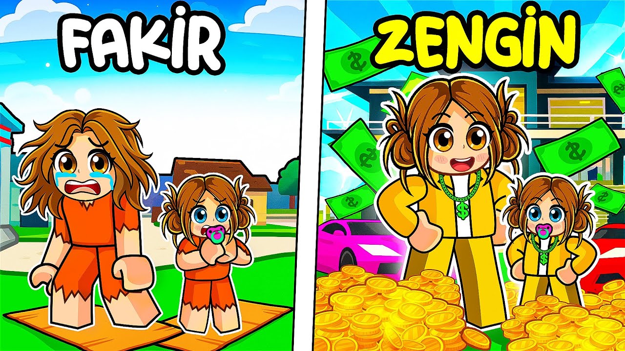 ZENGİN FAKİR BEBEK ECE💥ROBLOX BROOKHAVEN🏡RP
