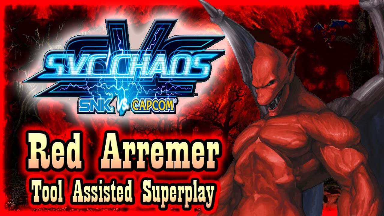 【TAS】SVC CHAOS: SNK VS CAPCOM - RED ARREMER 😈 (SECRET BOSS)