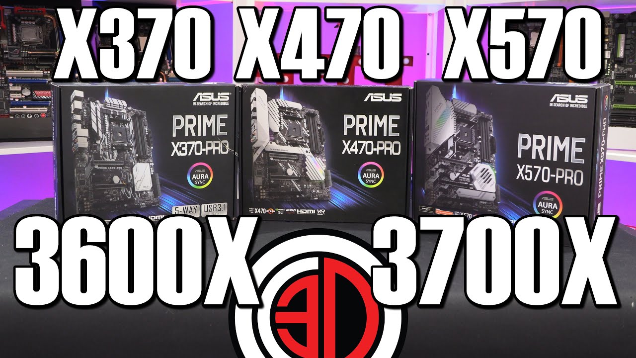 X370 vs X470 vs X570 with 3600x and 3700x