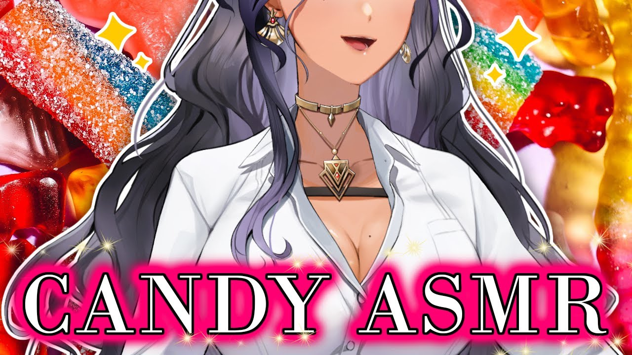 BINAURAL CANDY ASMR👄✨🍫🍬🍭🍡【NIJISANJI EN | Scarle Yonaguni】