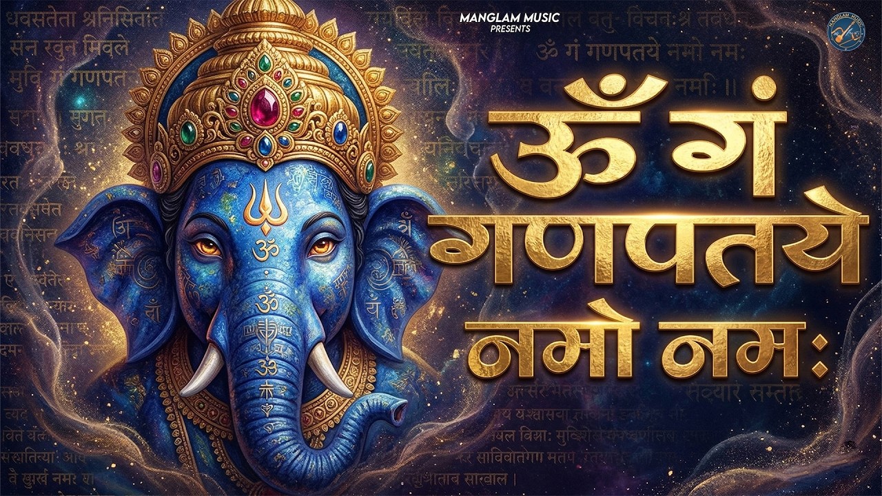 #Ganesh Mantra 108 Times || Om Gan Ganpataye Namo Namah || गणेश मंत्र - ओम गण गणपते नमो नमः 🙏🙏