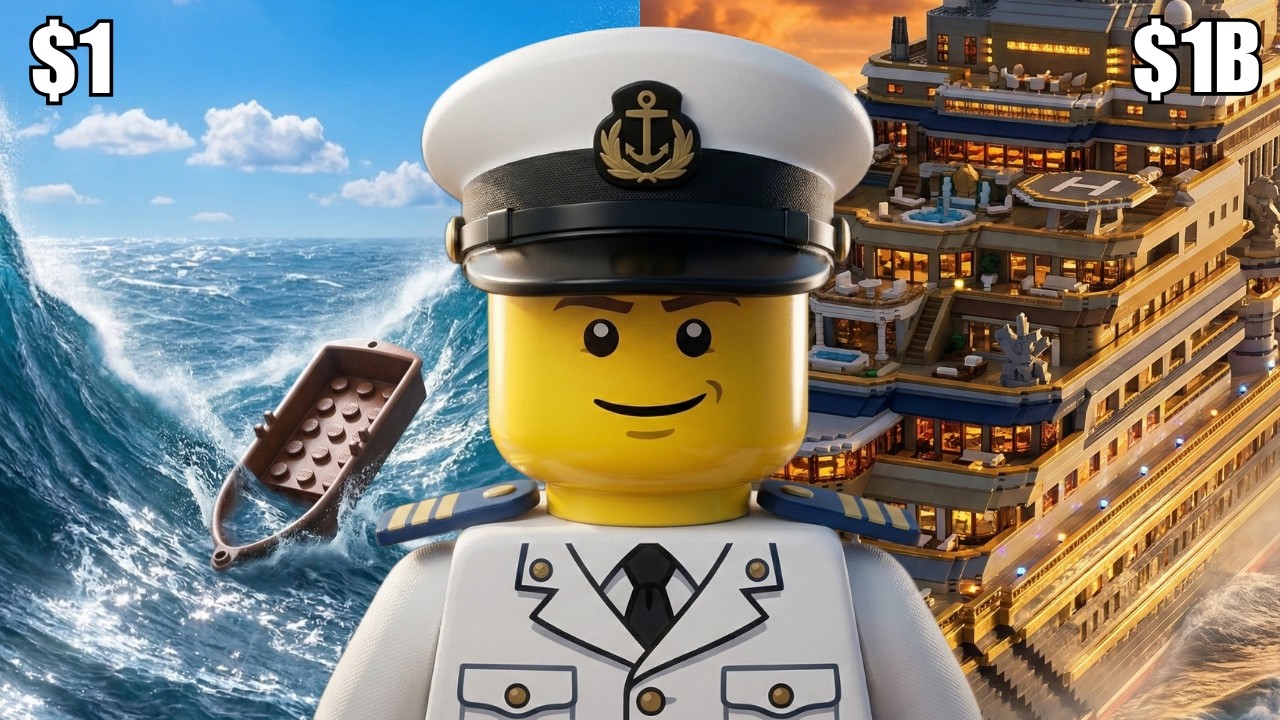 $1 vs $1,000,000,000 LEGO YACHT!